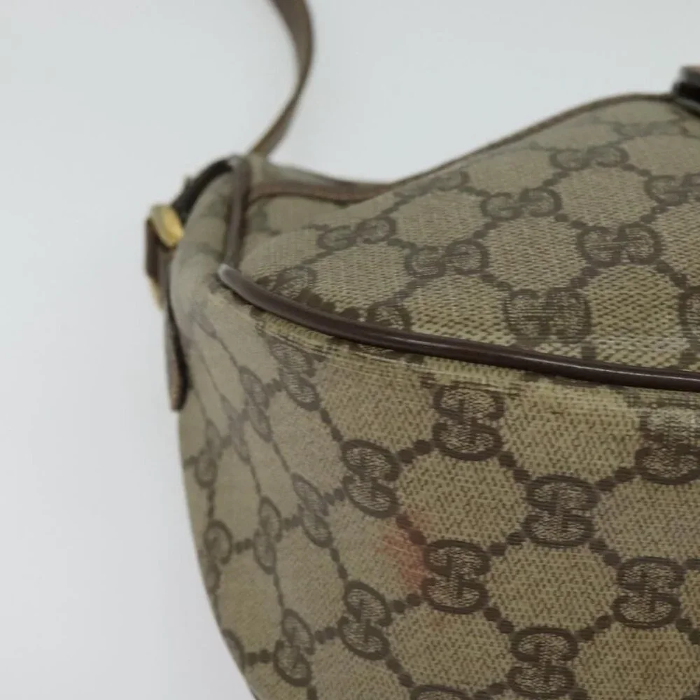 Authentic GUCCI GG Supreme Web Sherry Line Bag PVC Beige Gold Red 89 02 032 - Picture 16 of 16